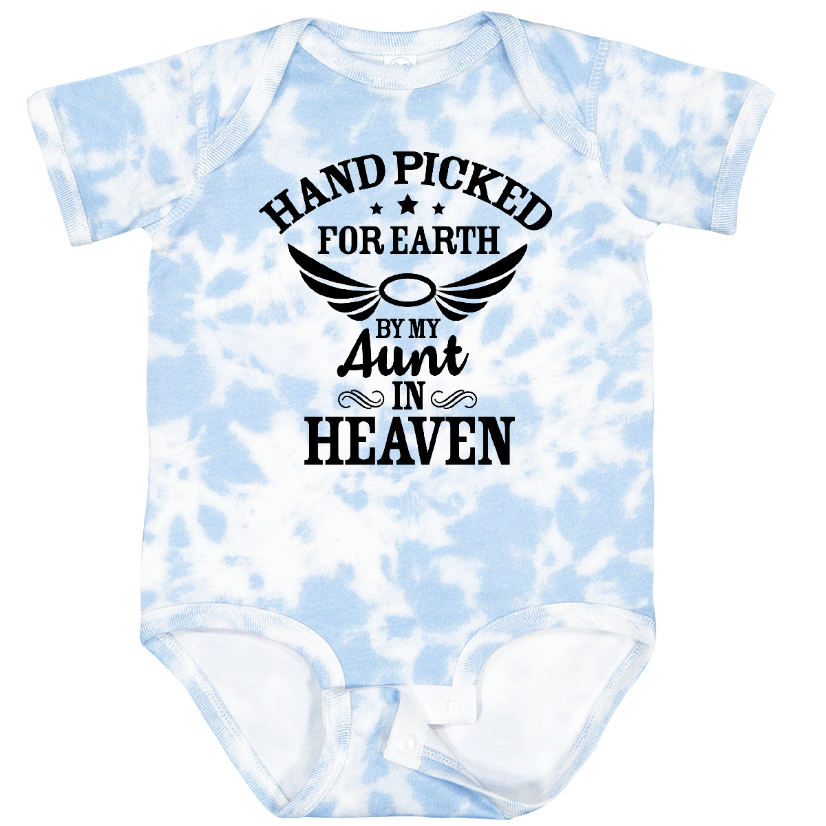 Inktastic Handpicked For Earth By My Aunt In Heaven With Angel Baby Body - Bild 19 von 25