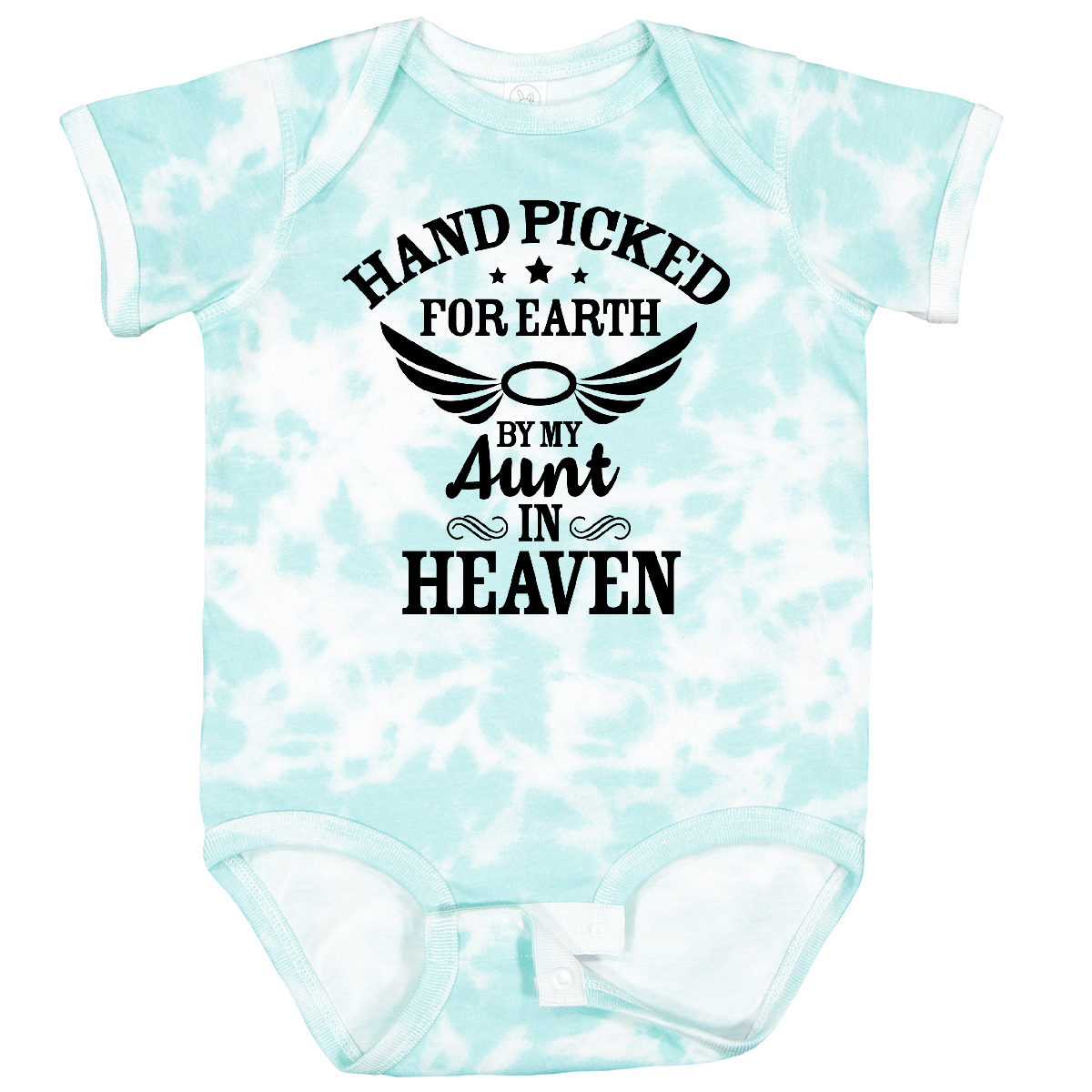 Inktastic Handpicked For Earth By My Aunt In Heaven With Angel Baby Body - Bild 20 von 25
