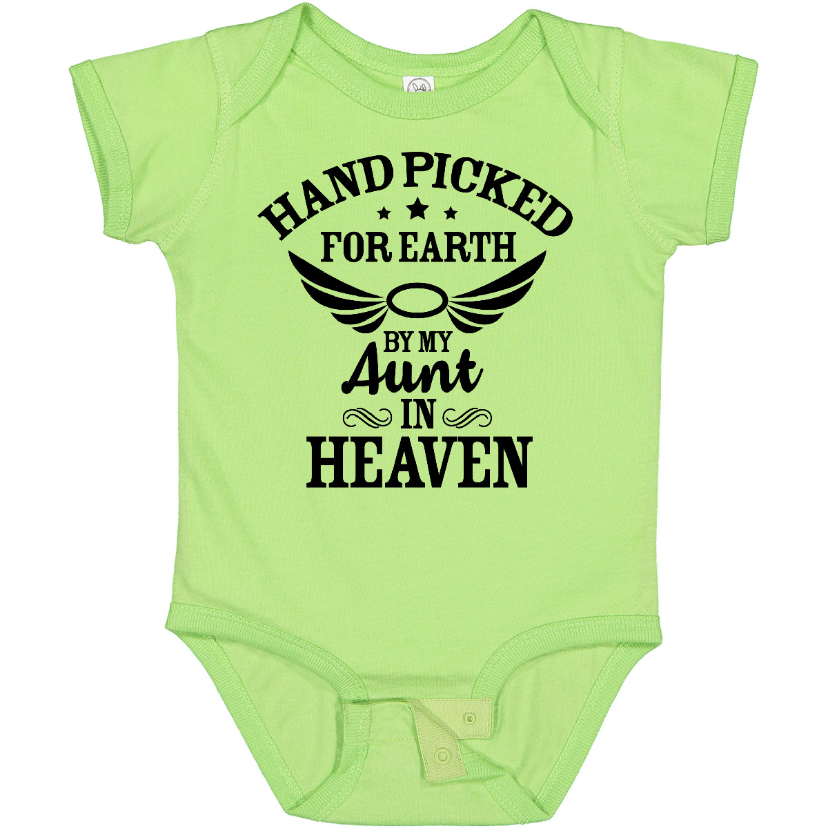 Inktastic Handpicked For Earth By My Aunt In Heaven With Angel Baby Body - Bild 13 von 25