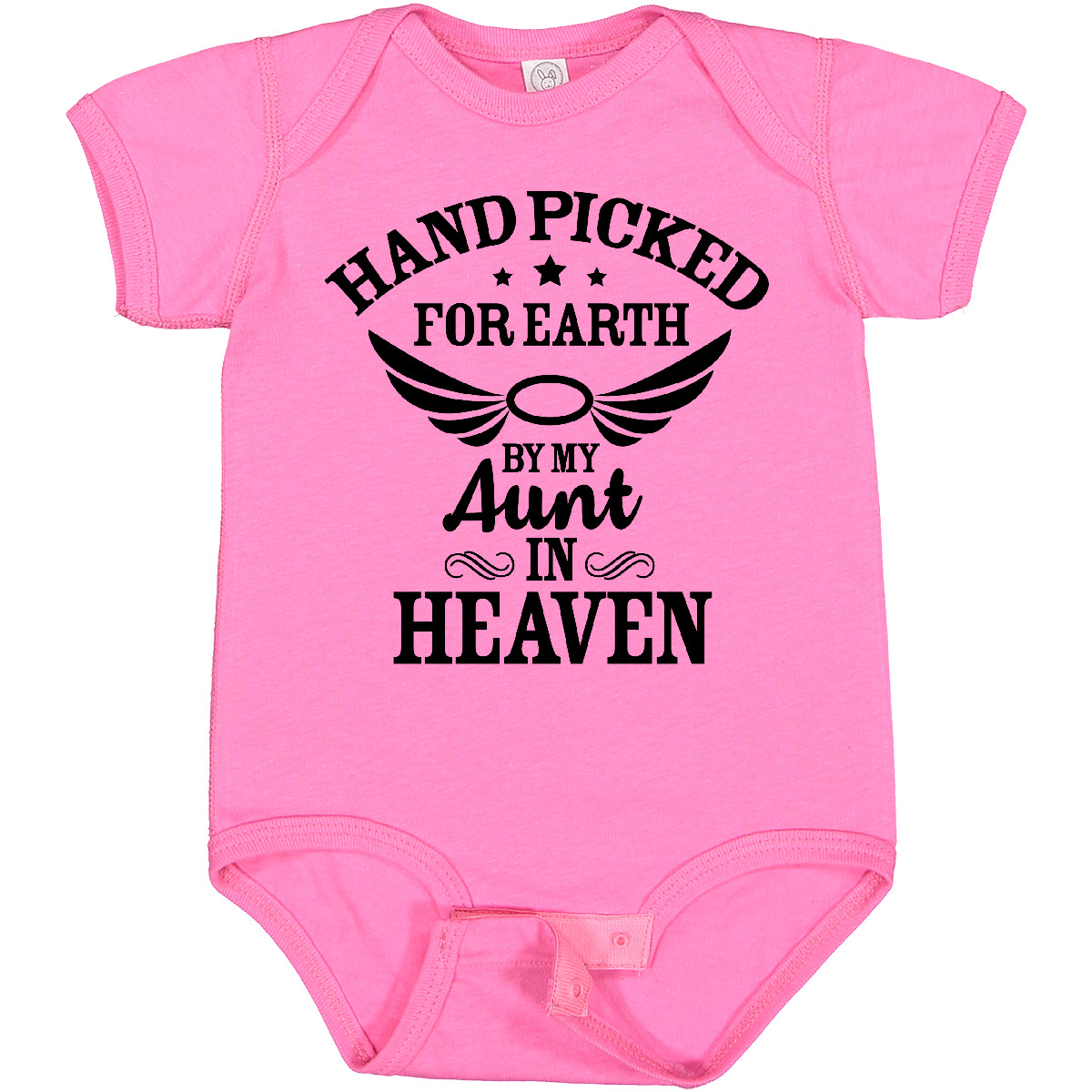 Inktastic Handpicked For Earth By My Aunt In Heaven With Angel Baby Body - Bild 17 von 25