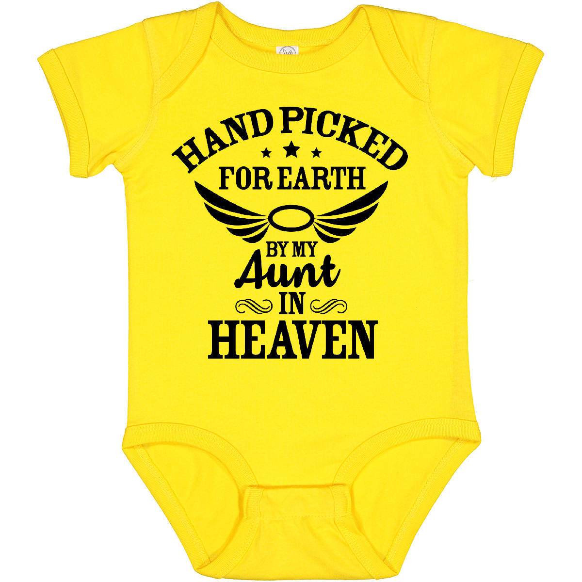 Inktastic Handpicked For Earth By My Aunt In Heaven With Angel Baby Body - Bild 25 von 25