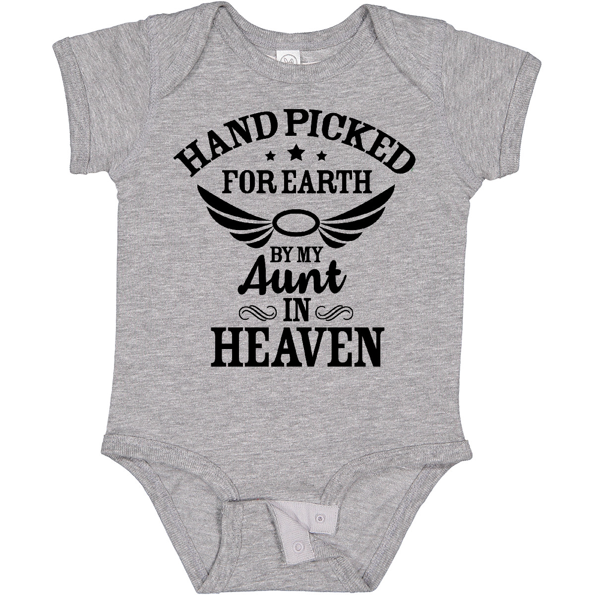 Inktastic Handpicked For Earth By My Aunt In Heaven With Angel Baby Body - Bild 7 von 25