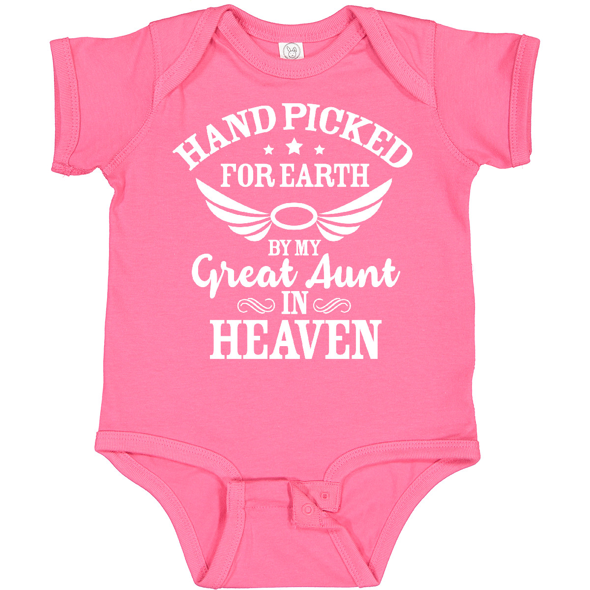 Inktastic Handpicked For Earth By My Great Aunt In Heaven Baby