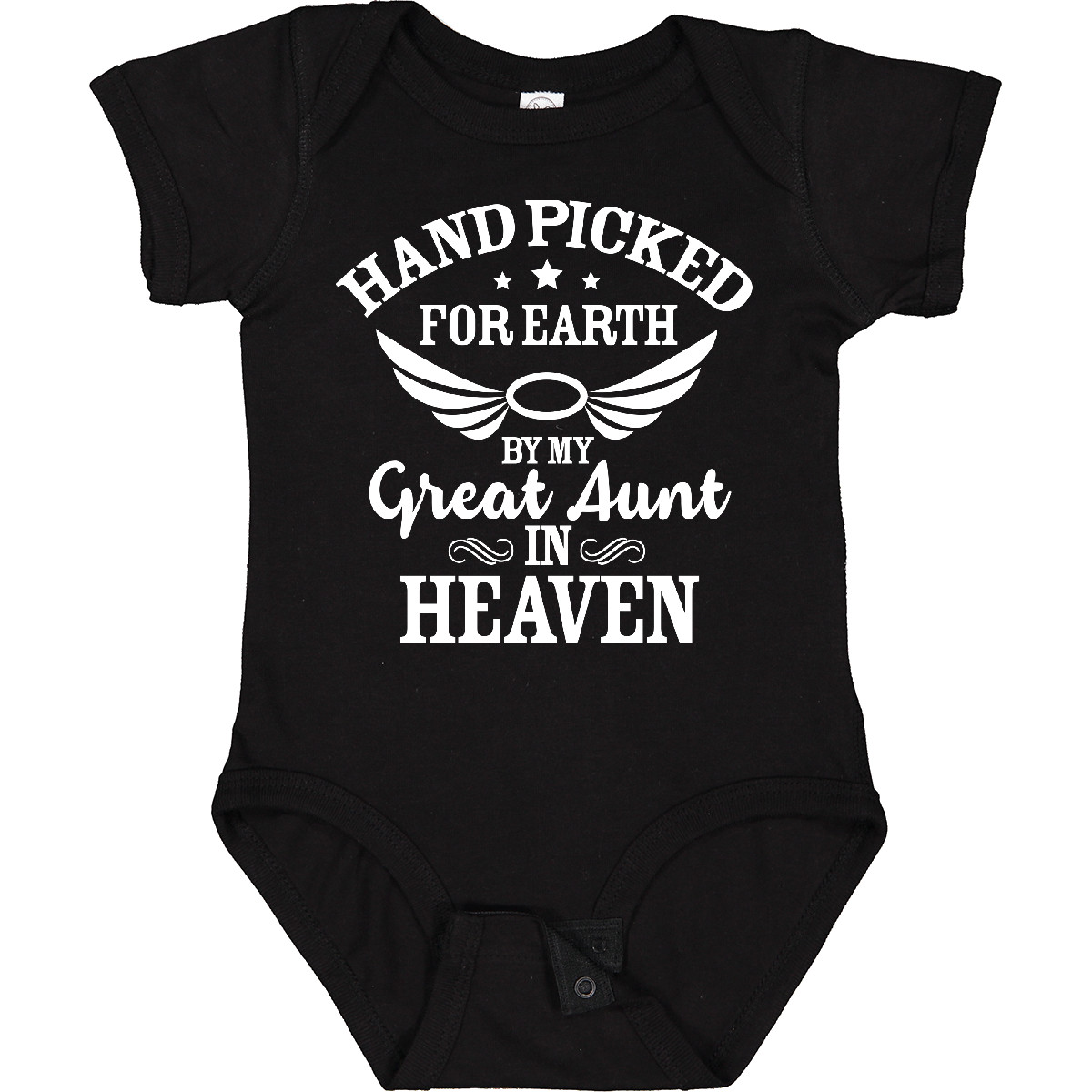 Inktastic Handpicked For Earth By My Great Aunt In Heaven Baby