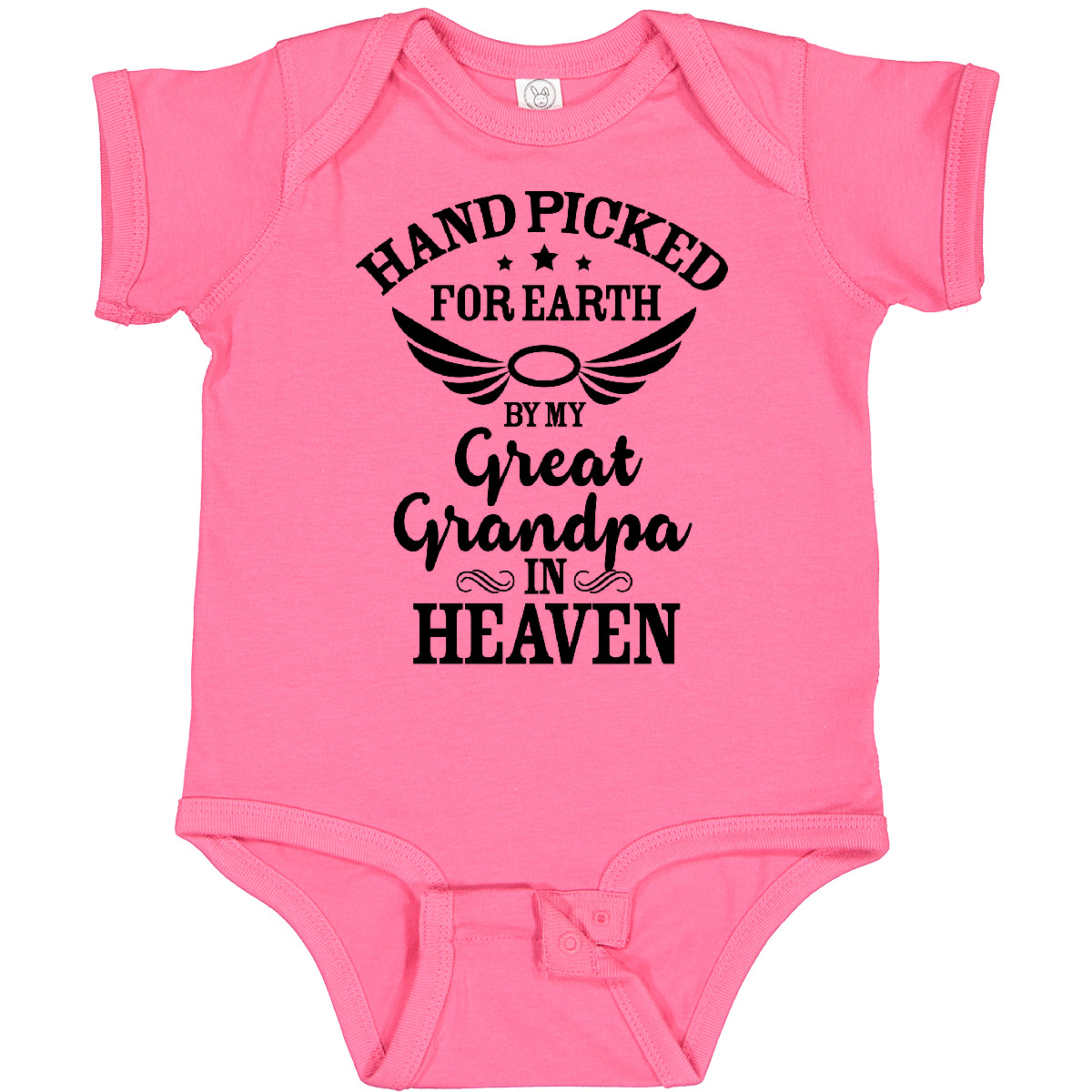 Inktastic Handpicked For Earth By My Great Grandpa In Heaven Baby Bodysuit Halo - Bild 12 von 27