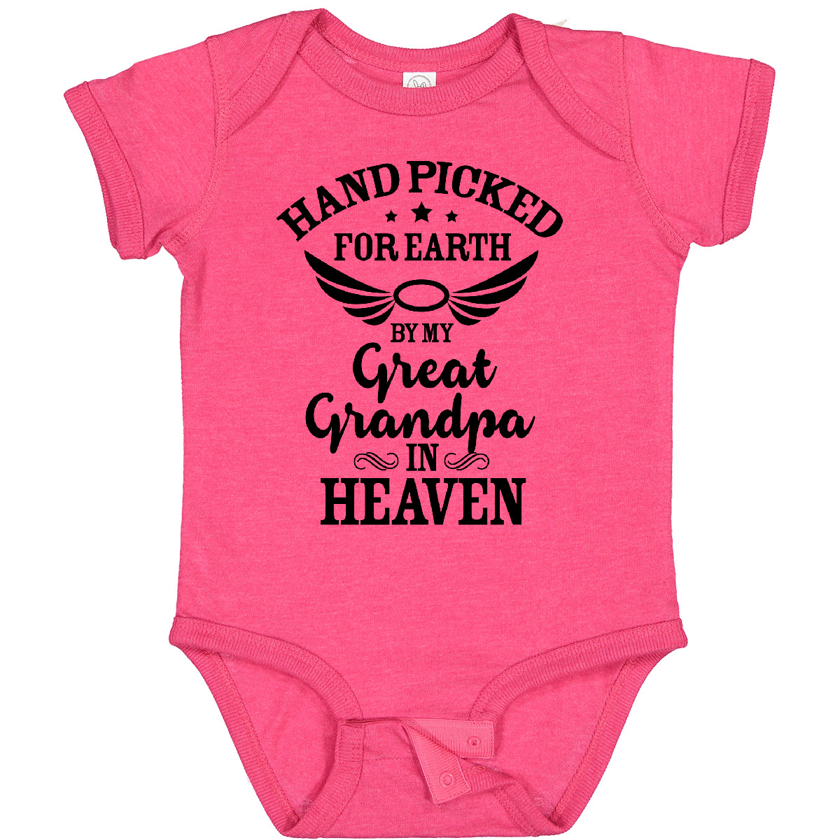 Inktastic Handpicked For Earth By My Great Grandpa In Heaven Baby Bodysuit Halo - Bild 25 von 27