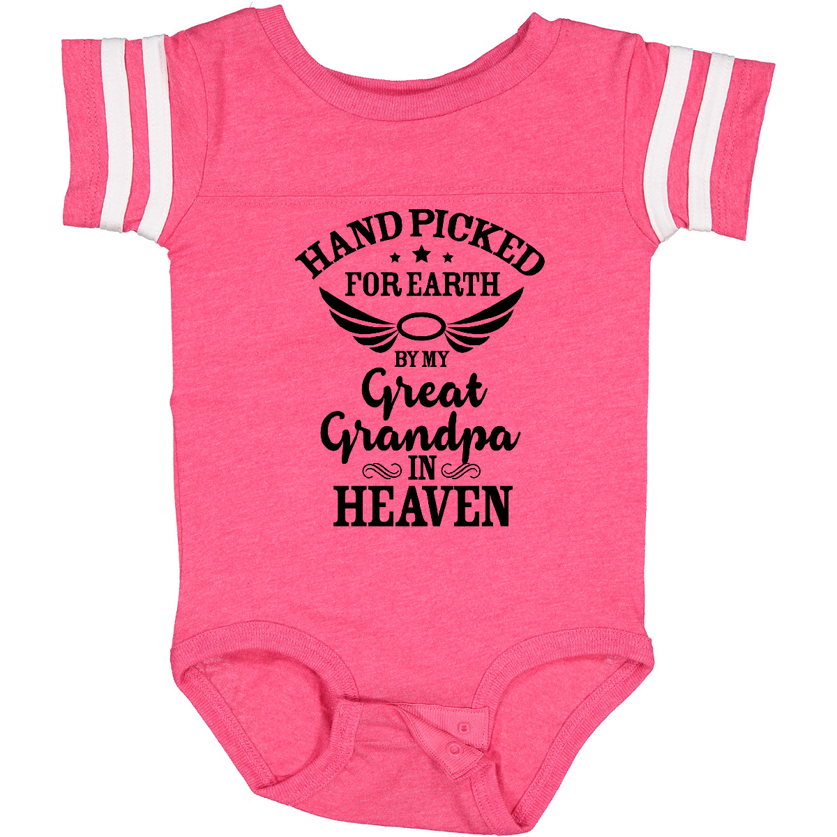 Inktastic Handpicked For Earth By My Great Grandpa In Heaven Baby Bodysuit Halo - Bild 6 von 27