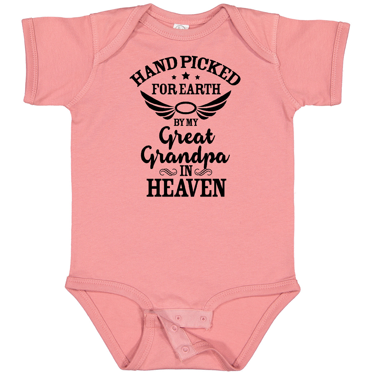 Inktastic Handpicked For Earth By My Great Grandpa In Heaven Baby Bodysuit Halo - Bild 15 von 27