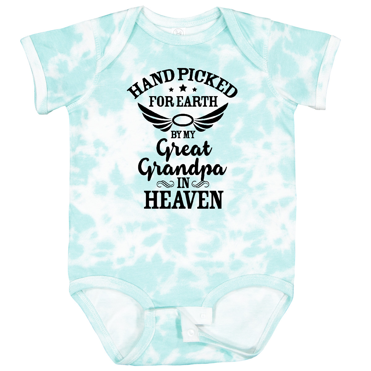 Inktastic Handpicked For Earth By My Great Grandpa In Heaven Baby Bodysuit Halo - Bild 22 von 27