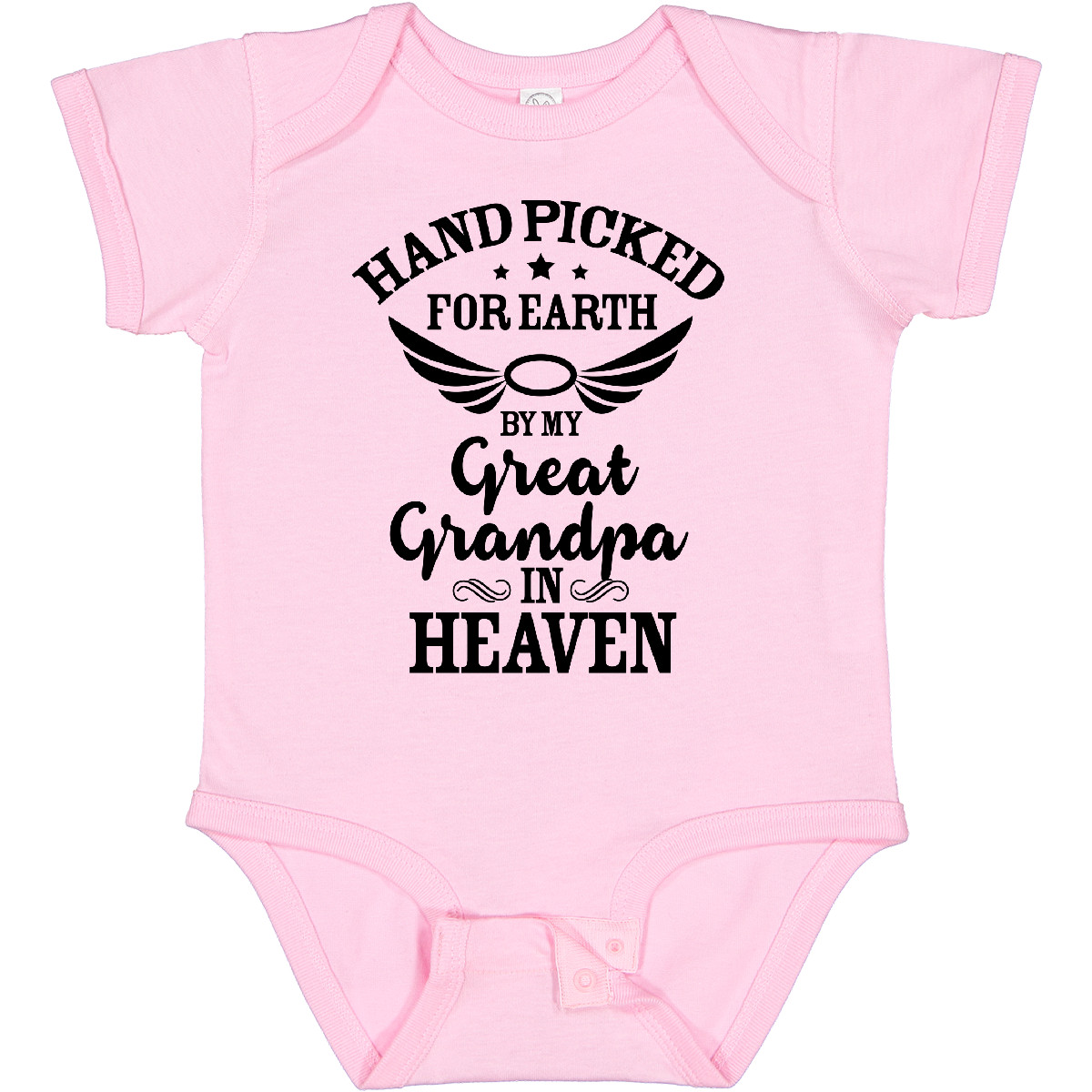 Inktastic Handpicked For Earth By My Great Grandpa In Heaven Baby Bodysuit Halo - Bild 18 von 27