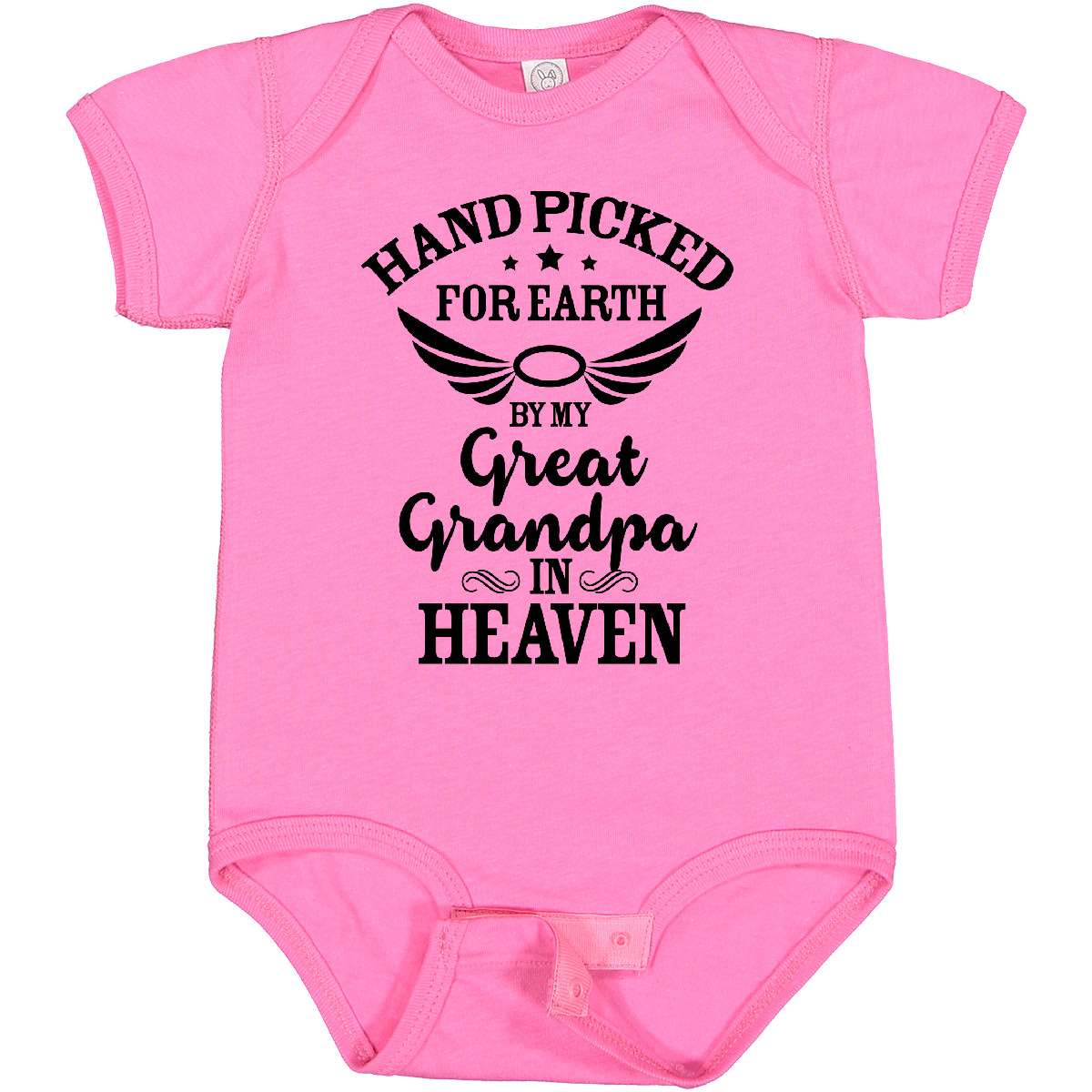 Inktastic Handpicked For Earth By My Great Grandpa In Heaven Baby Bodysuit Halo - Bild 19 von 27