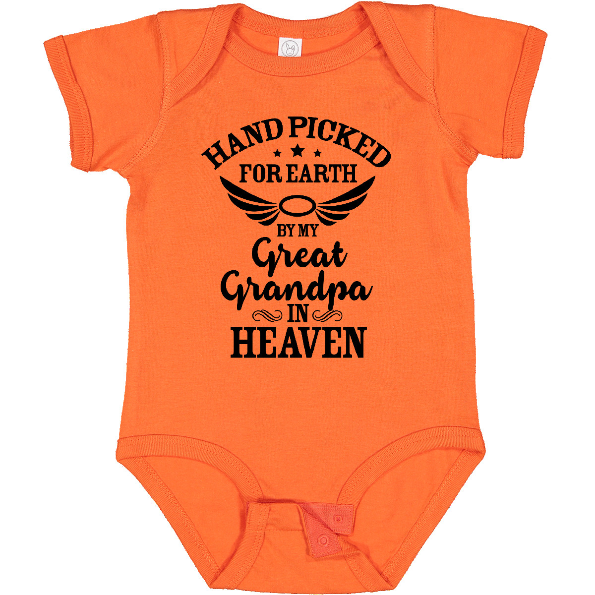 Inktastic Handpicked For Earth By My Great Grandpa In Heaven Baby Bodysuit Halo - Bild 17 von 27