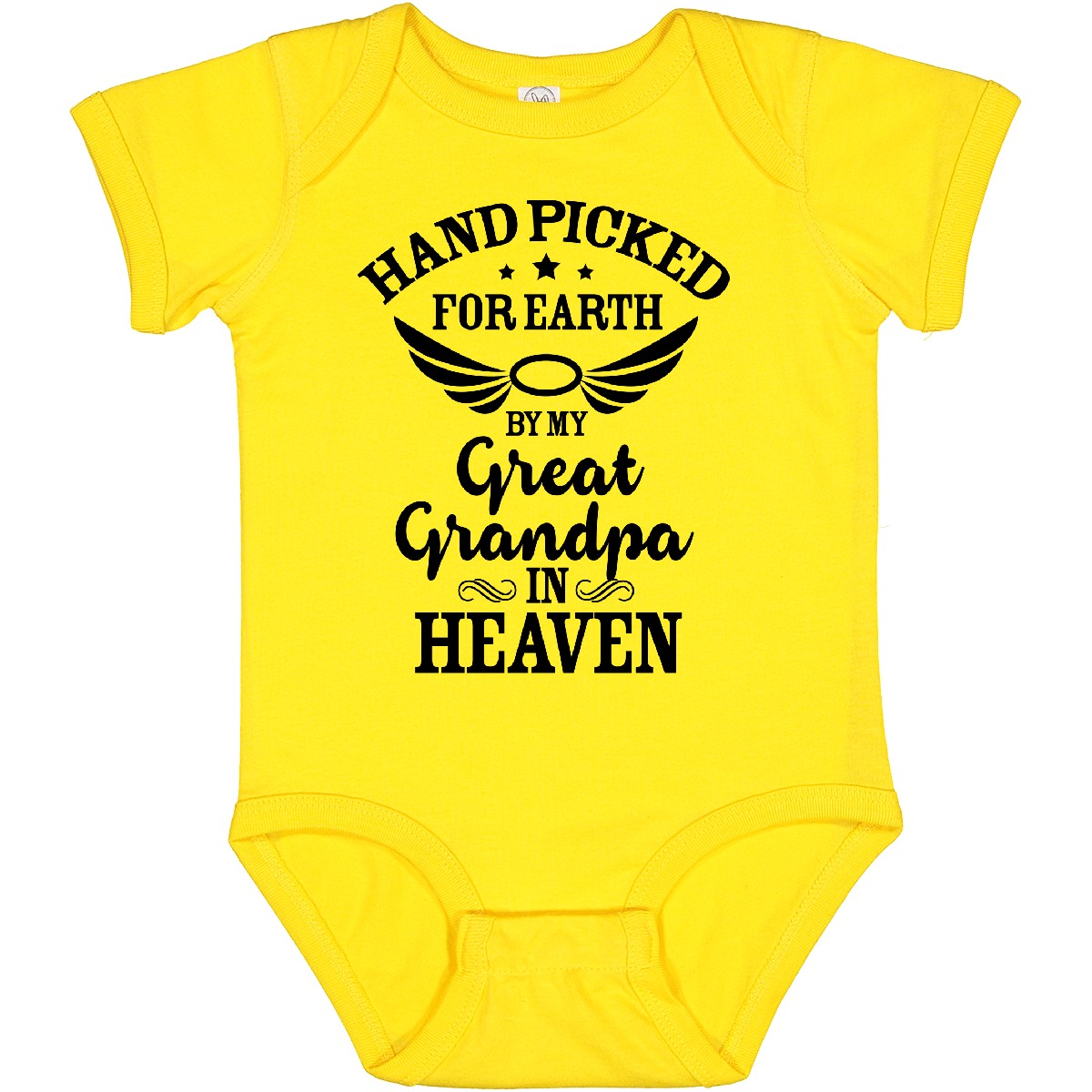 Inktastic Handpicked For Earth By My Great Grandpa In Heaven Baby Bodysuit Halo - Bild 27 von 27