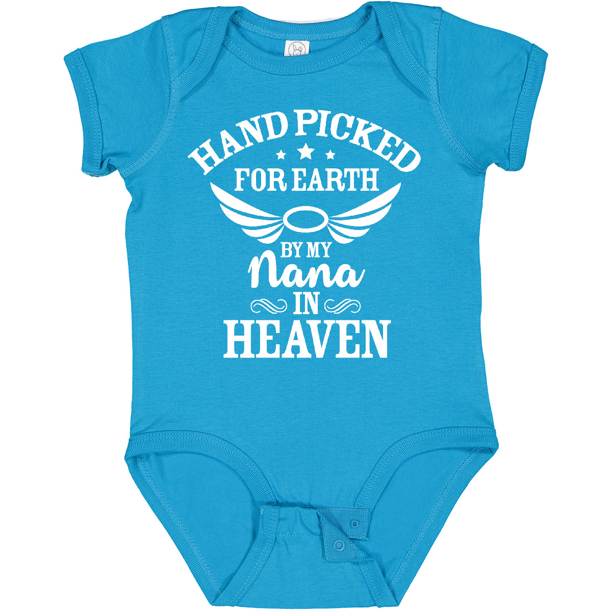 Inktastic Handpicked For Earth By My Nana In Heaven With Angel Baby Bodysuit Na - Picture 10 of 11