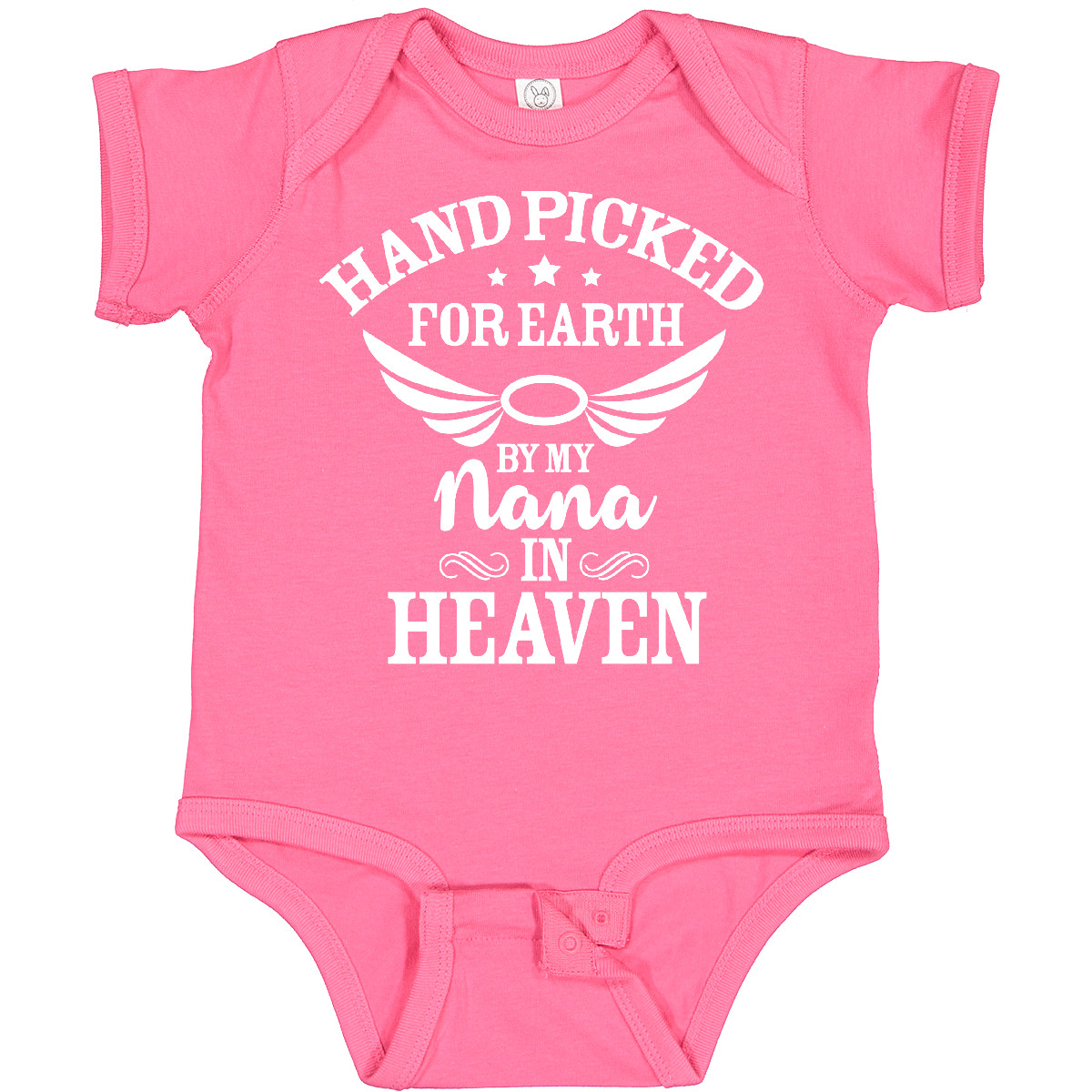 Inktastic Handpicked For Earth By My Nana In Heaven With Angel Baby Bodysuit Na - Picture 3 of 11