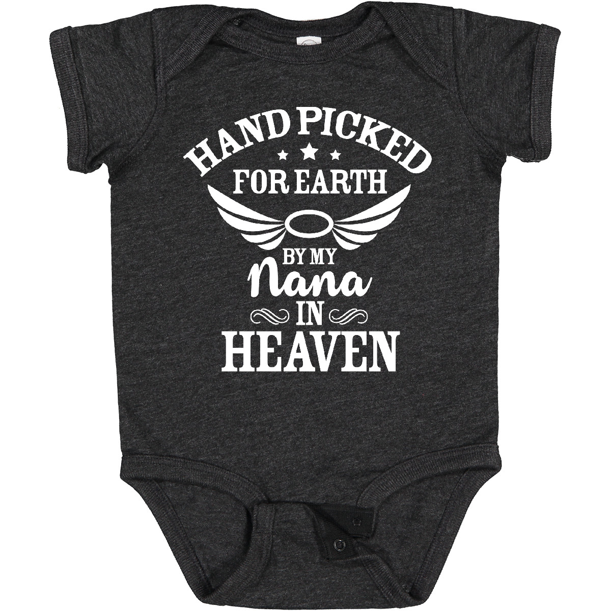 Inktastic Handpicked For Earth By My Nana In Heaven With Angel Baby Bodysuit Na - Picture 11 of 11