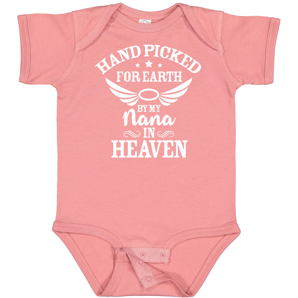 Inktastic Handpicked For Earth By My Nana In Heaven With Angel Baby Bodysuit Na - Picture 6 of 11