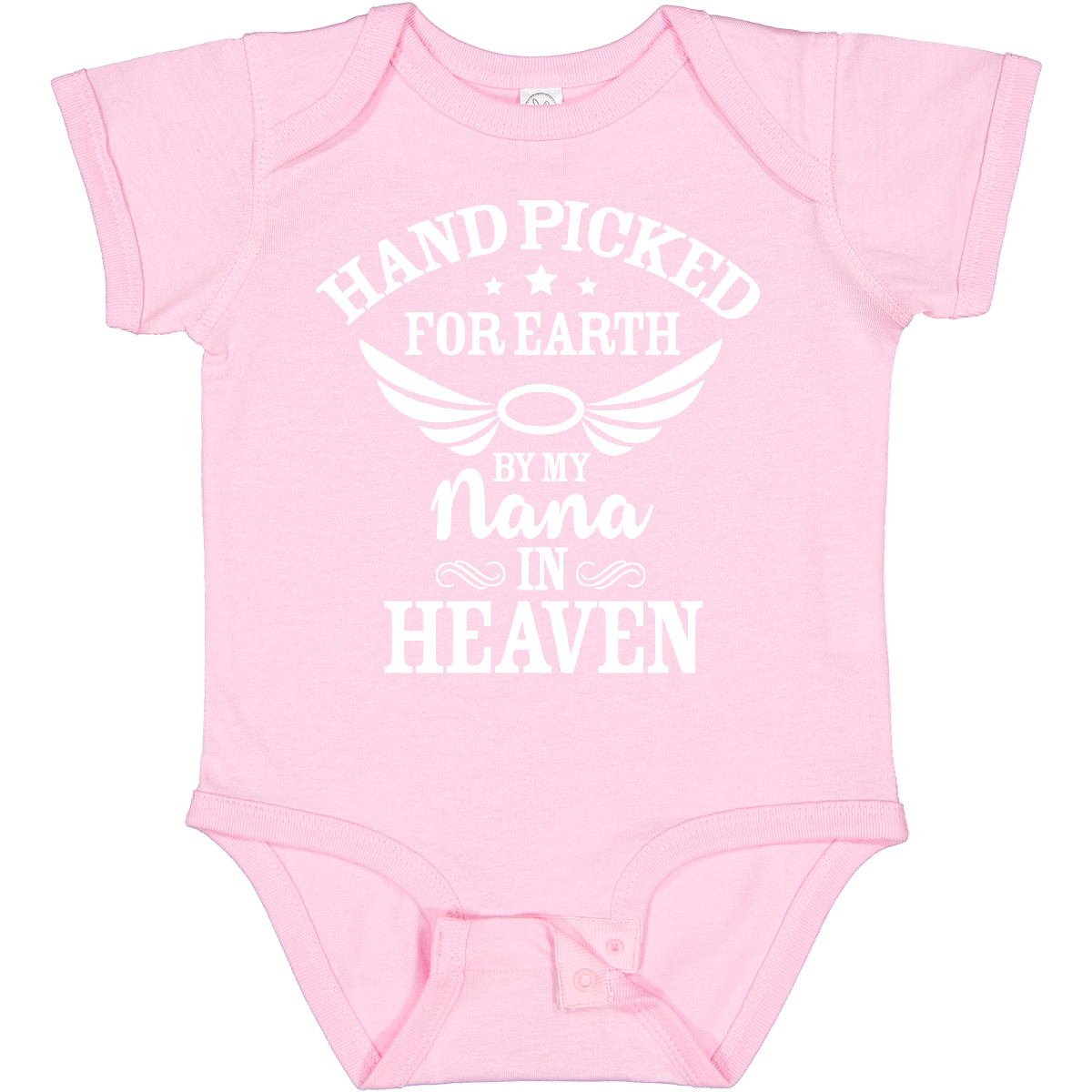 Inktastic Handpicked For Earth By My Nana In Heaven With Angel Baby Bodysuit Na - Picture 7 of 11