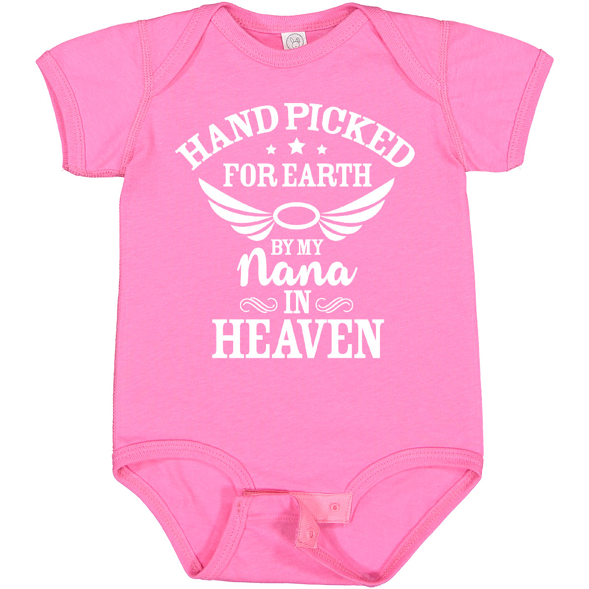 Inktastic Handpicked For Earth By My Nana In Heaven With Angel Baby Bodysuit Na - Picture 8 of 11