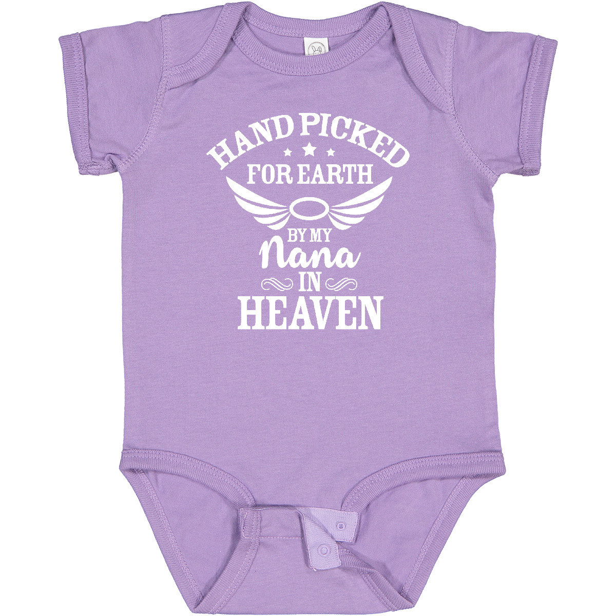 Inktastic Handpicked For Earth By My Nana In Heaven With Angel Baby Bodysuit Na - Picture 5 of 11