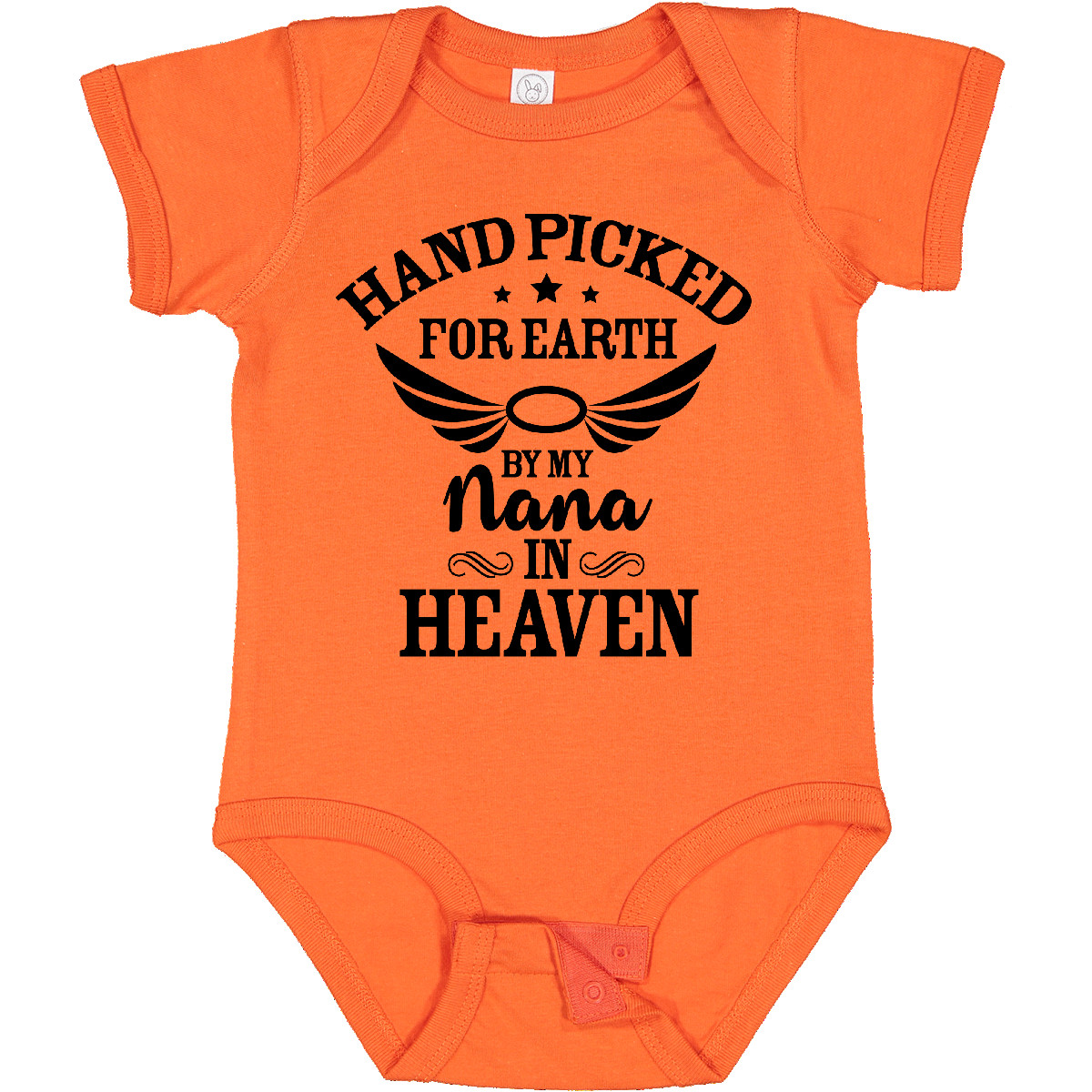 Inktastic Handpicked For Earth By My Nana In Heaven With Angel Baby Bodysuit Na - Picture 15 of 25