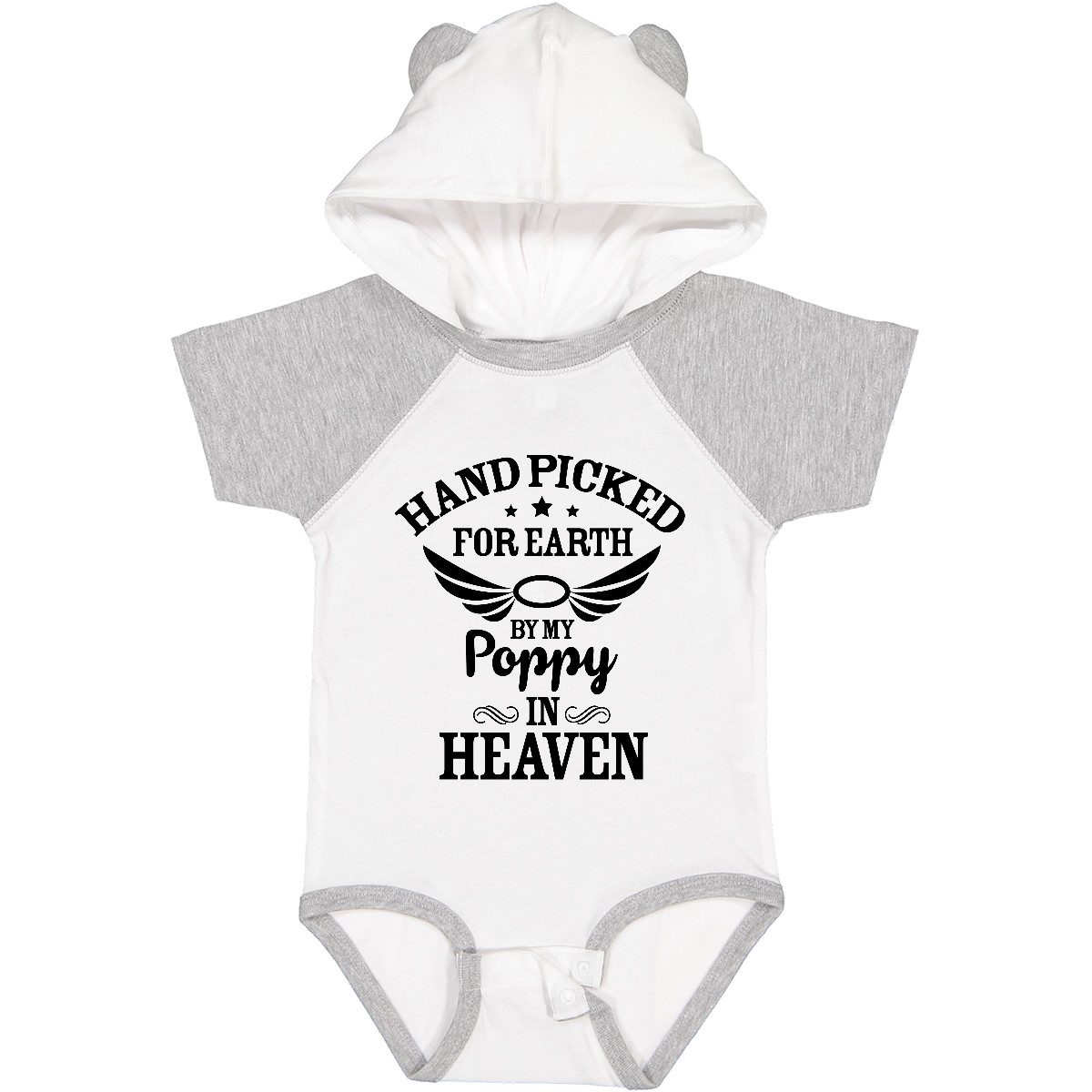 Inktastic Handpicked For Earth By My Poppy In Heaven With Angel Baby Body - Bild 9 von 9