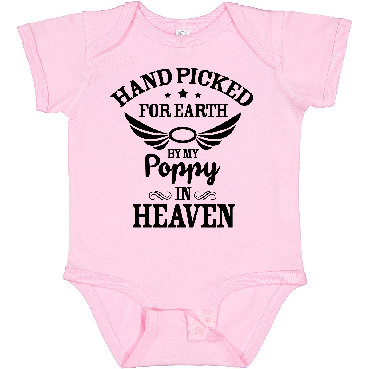 Inktastic Handpicked For Earth By My Poppy In Heaven With Angel Baby Body - Bild 7 von 9