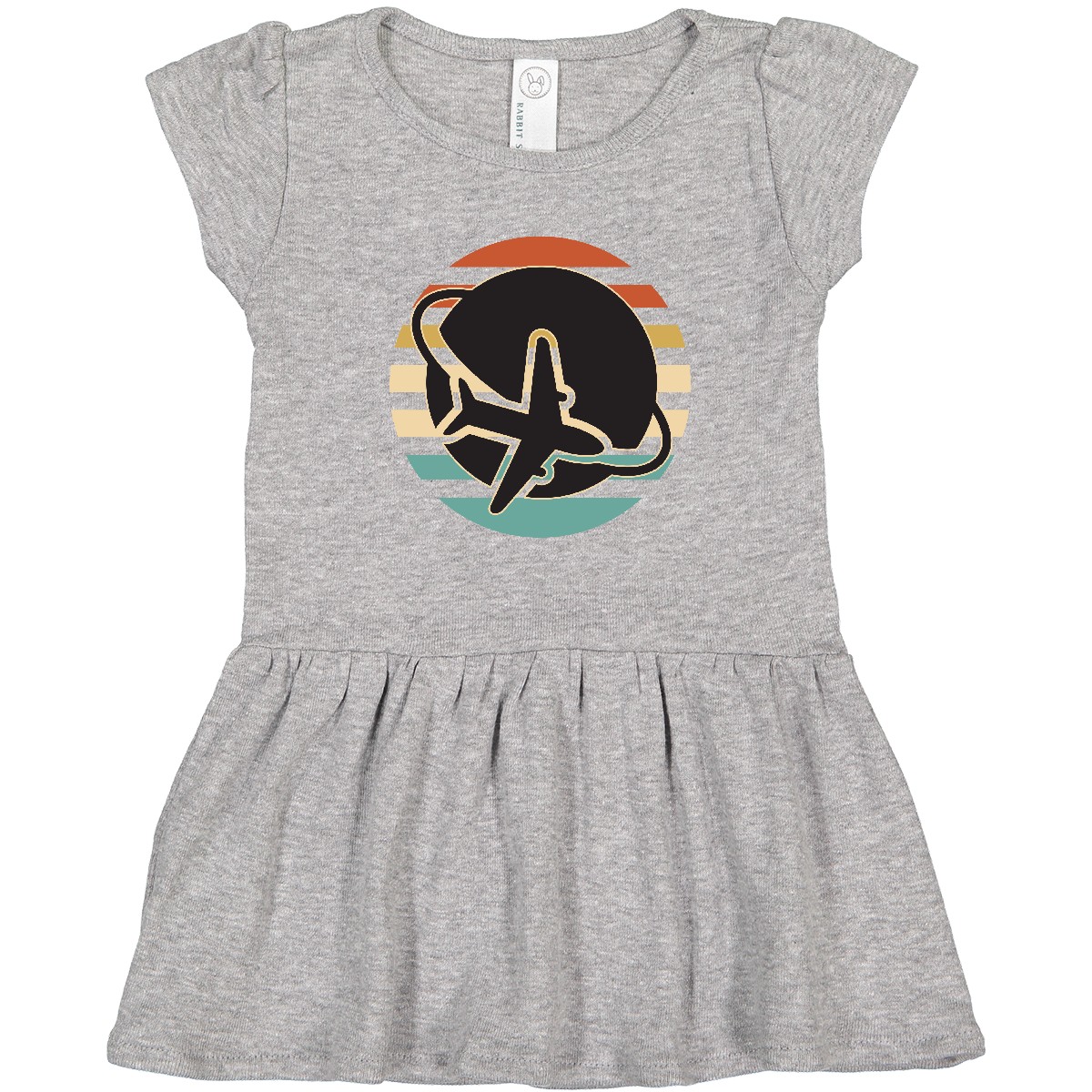 Inktastic Airplane Trip Vintage Travel Toddler Dress Vacation Traveling Girls - Picture 2 of 4