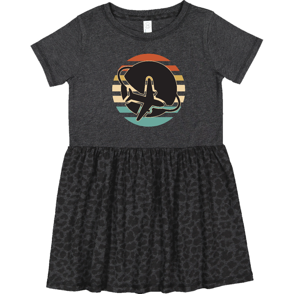 Inktastic Airplane Trip Vintage Travel Toddler Dress Vacation Traveling Girls - Picture 3 of 4