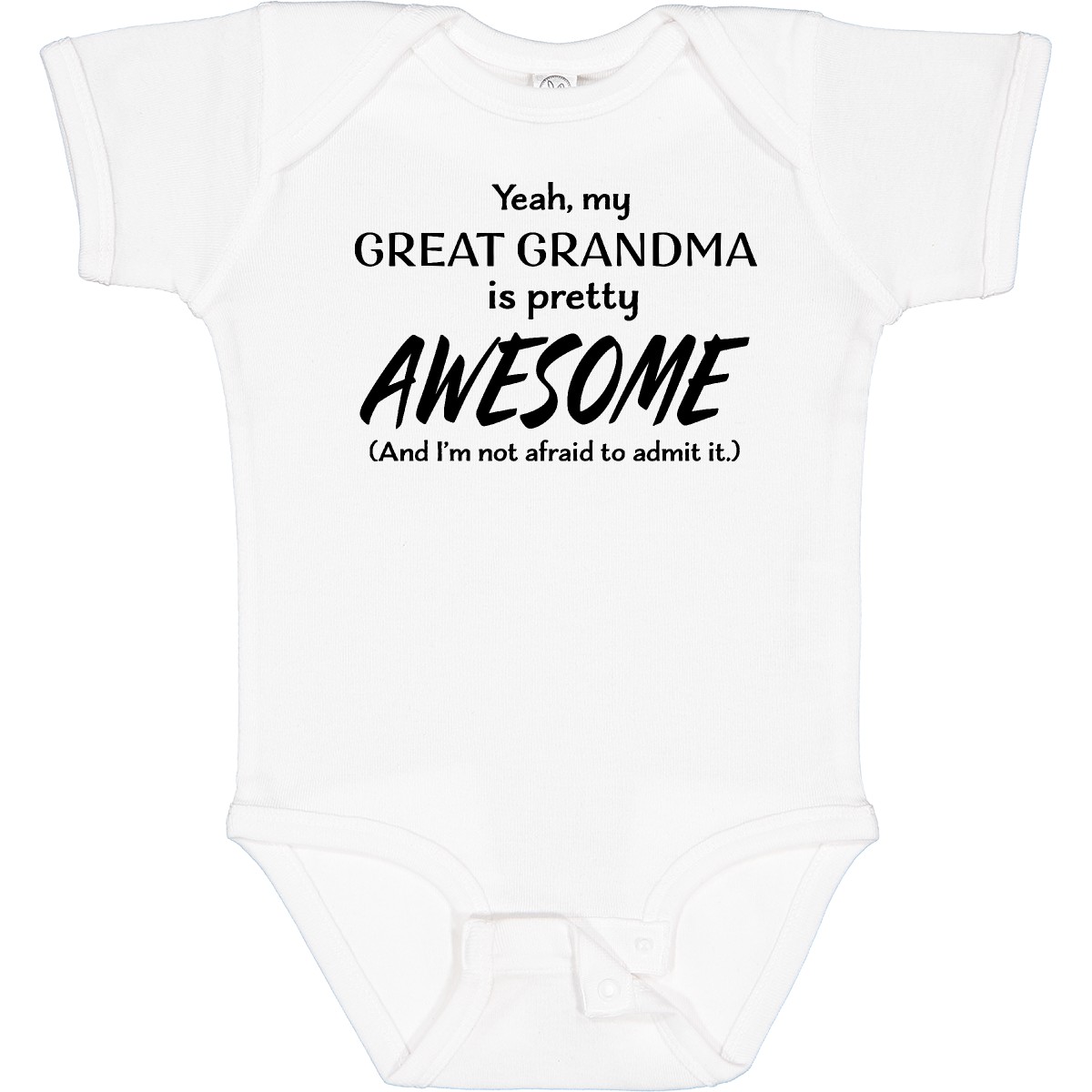 Inktastic Yeah My Great Grandma Is Pretty Awesome Baby Bodysuit Grandmother Joke - Picture 9 of 10