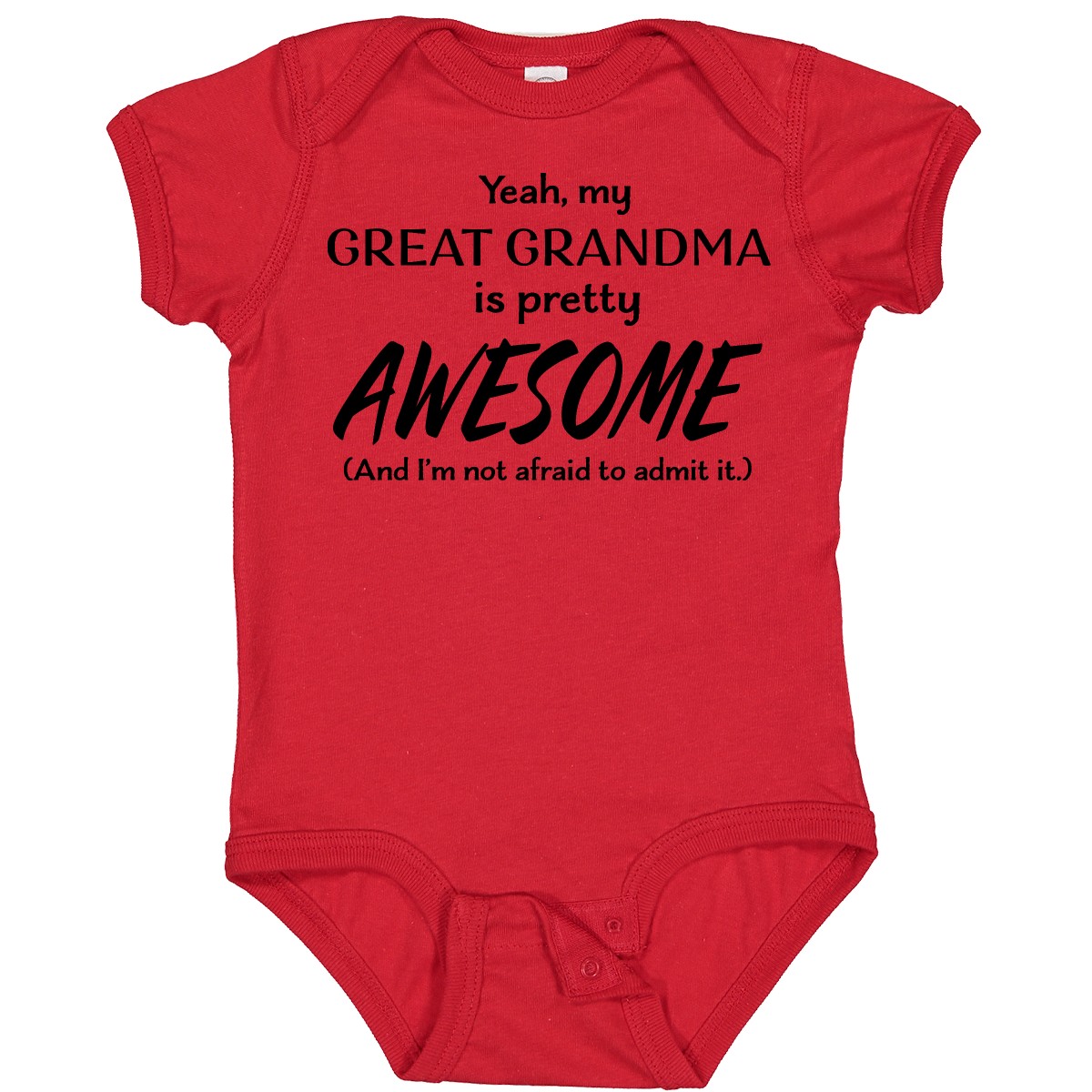 Inktastic Yeah My Great Grandma Is Pretty Awesome Baby Bodysuit Grandmother Joke - Picture 8 of 10