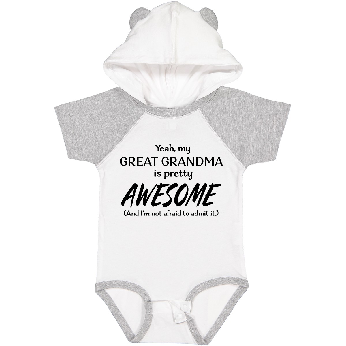 Inktastic Yeah My Great Grandma Is Pretty Awesome Baby Bodysuit Grandmother Joke - Picture 10 of 10