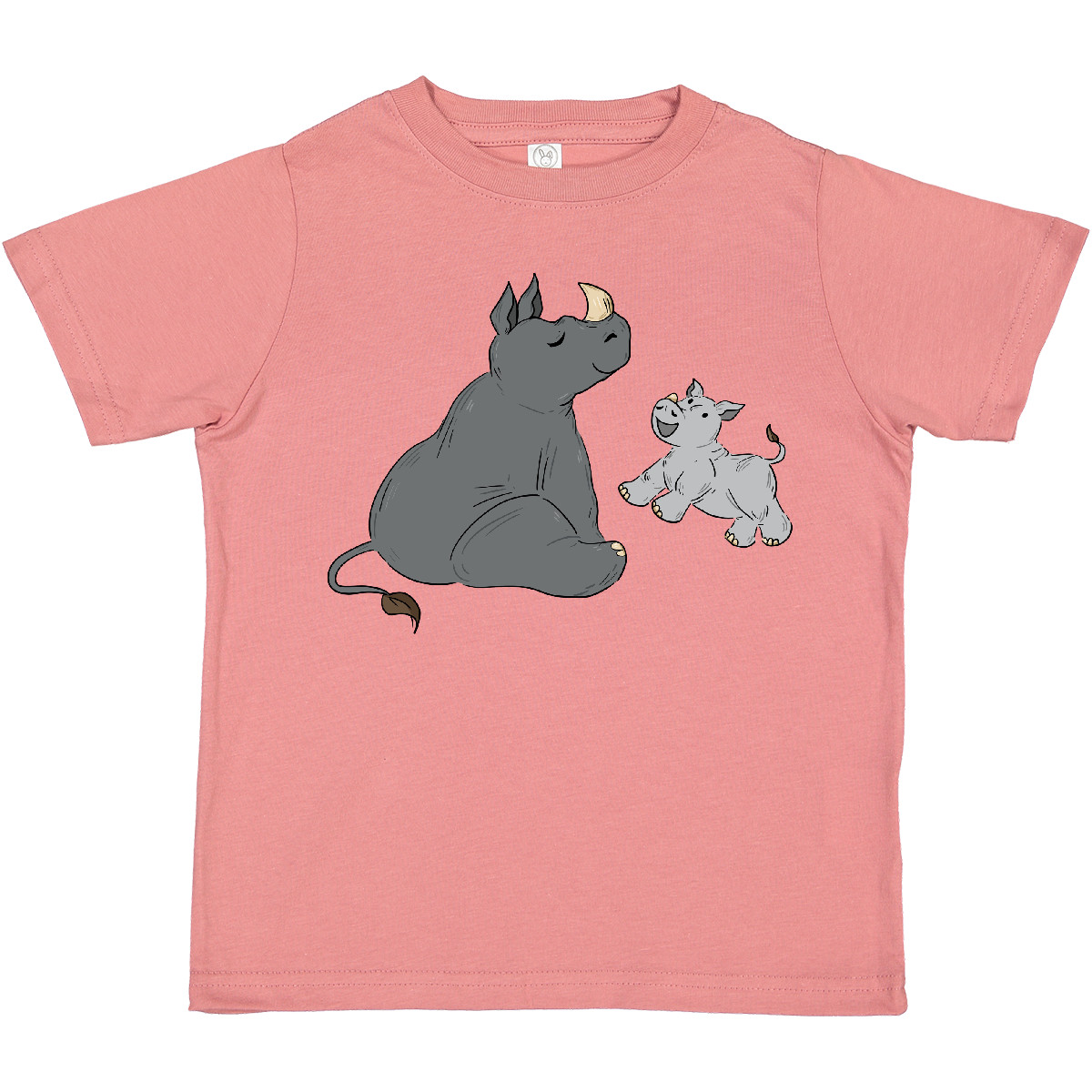 Inktastic Cute Rhinos Toddler T-Shirt Unicorn Unicorns Rhinoceros Animals Lovers - Picture 6 of 8