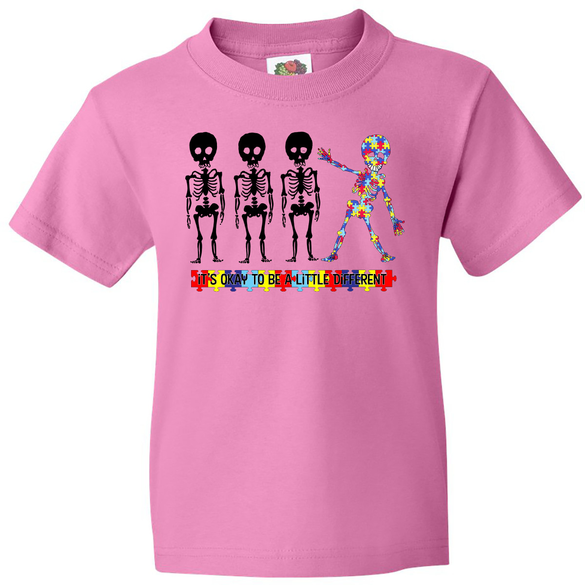 Inktastic It's Okay To Be A Little Different Autism Awareness Youth T-Shirt Cute - Picture 2 of 5
