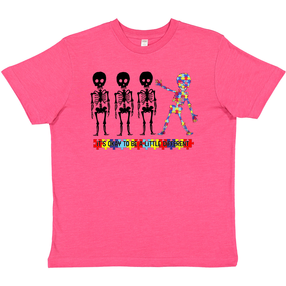 Inktastic It's Okay To Be A Little Different Autism Awareness Youth T-Shirt Cute - Picture 4 of 5