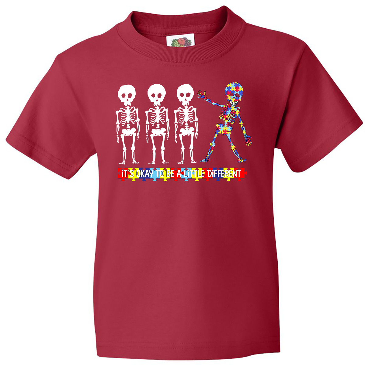 Inktastic It's Okay To Be A Little Different Autism Awareness Youth T-Shirt Cute - Bild 7 von 10