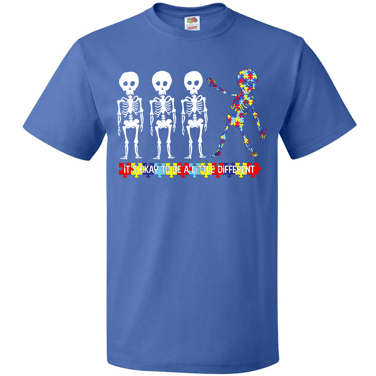 Camiseta Inktastic It's Okay To Be A Little Different Autism Awareness Divertida Linda - Imagen 11 de 13