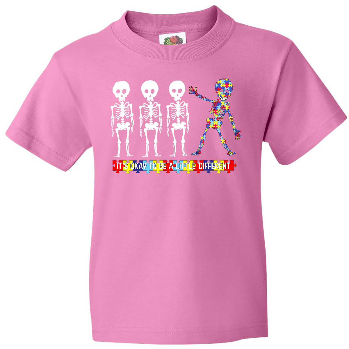 Inktastic It's Okay To Be A Little Different Autism Awareness Youth T-Shirt Cute - Bild 2 von 10