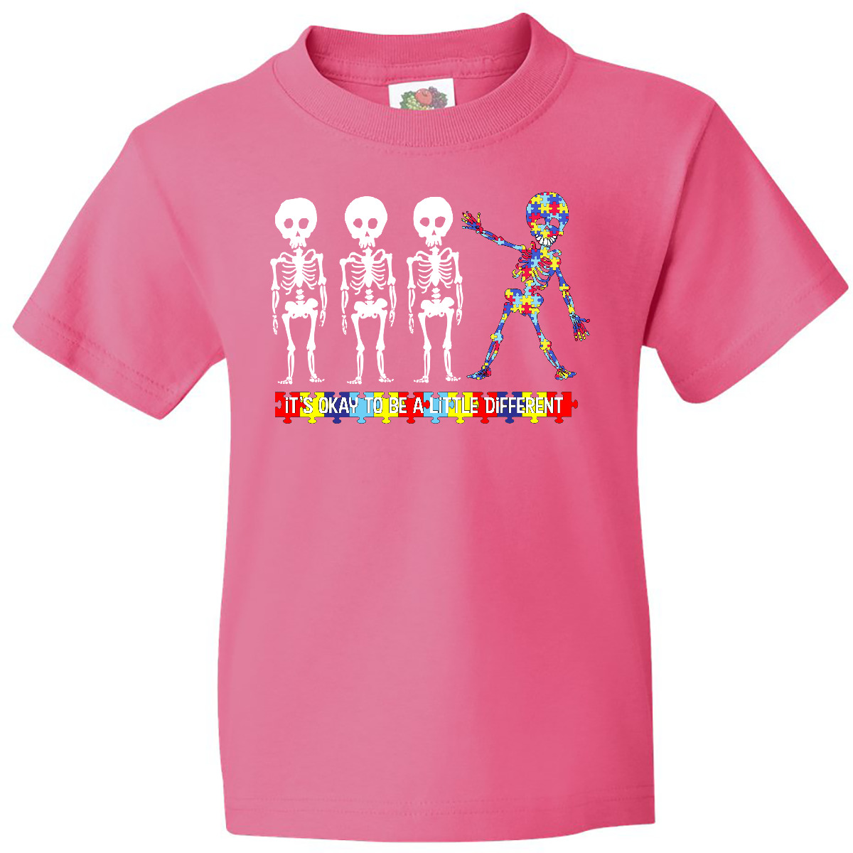 Inktastic It's Okay To Be A Little Different Autism Awareness Youth T-Shirt Cute - Bild 4 von 10