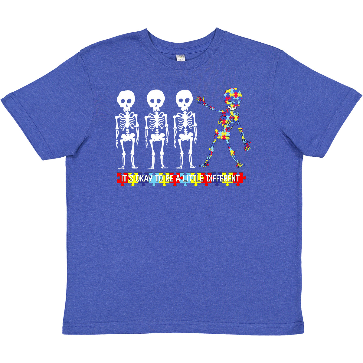 Inktastic It's Okay To Be A Little Different Autism Awareness Youth T-Shirt Cute - Bild 10 von 10