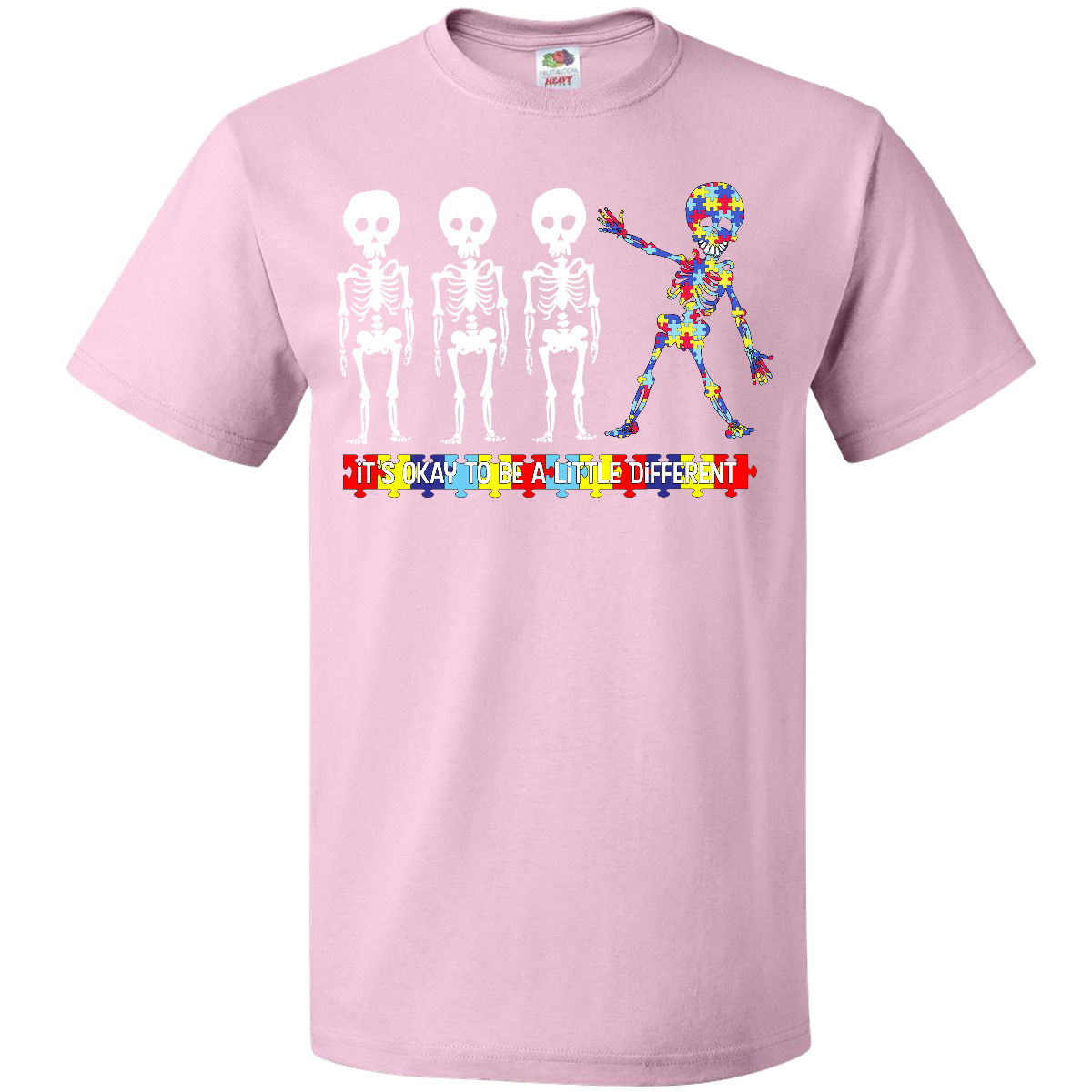 Camiseta Inktastic It's Okay To Be A Little Different Autism Awareness Divertida Linda - Imagen 8 de 13