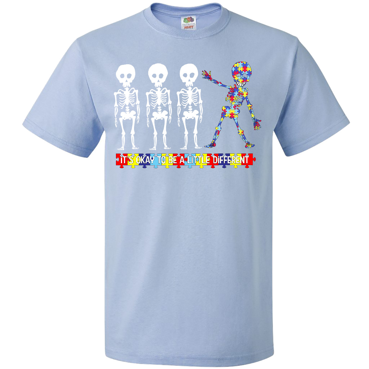 Camiseta Inktastic It's Okay To Be A Little Different Autism Awareness Divertida Linda - Imagen 5 de 13