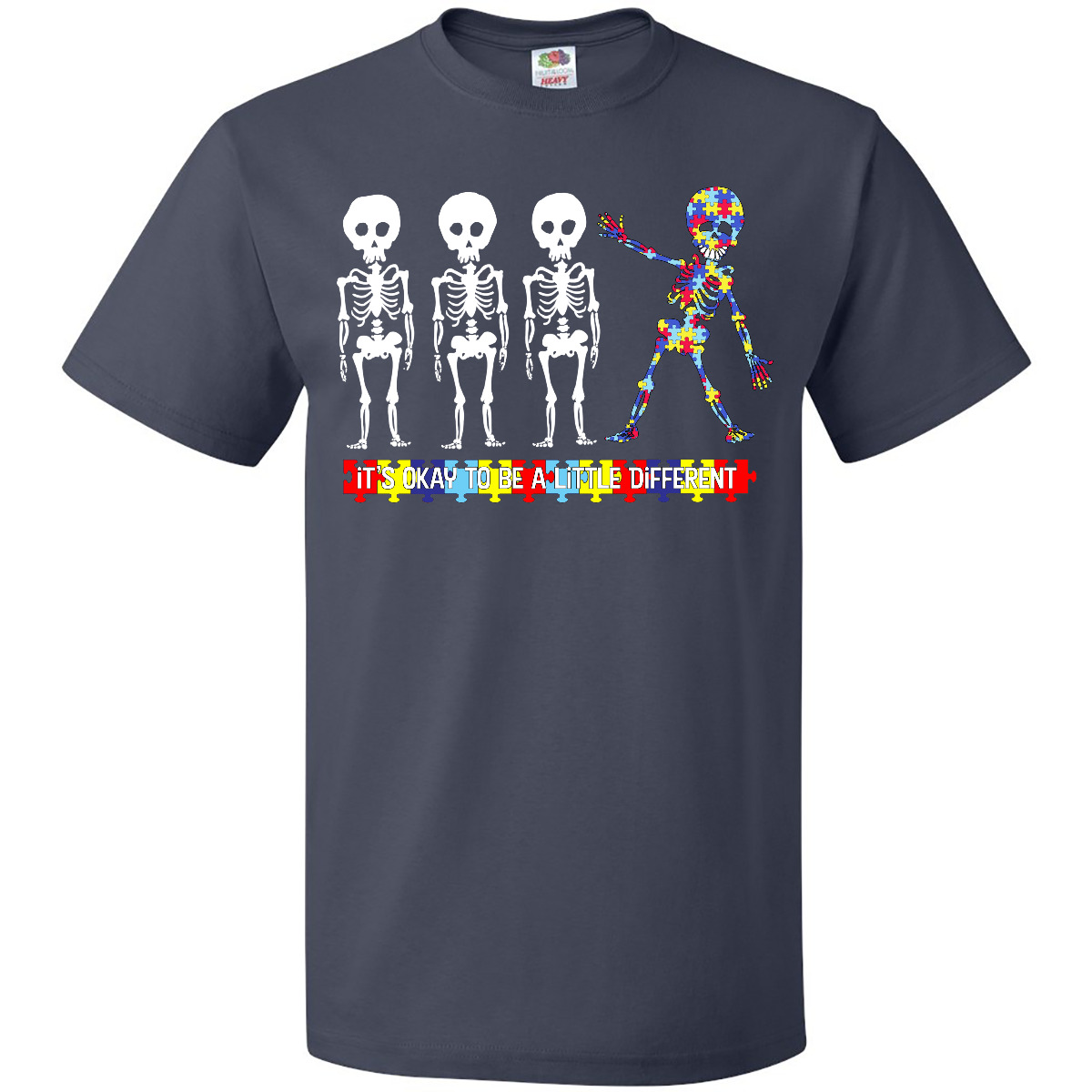 Camiseta Inktastic It's Okay To Be A Little Different Autism Awareness Divertida Linda - Imagen 6 de 13