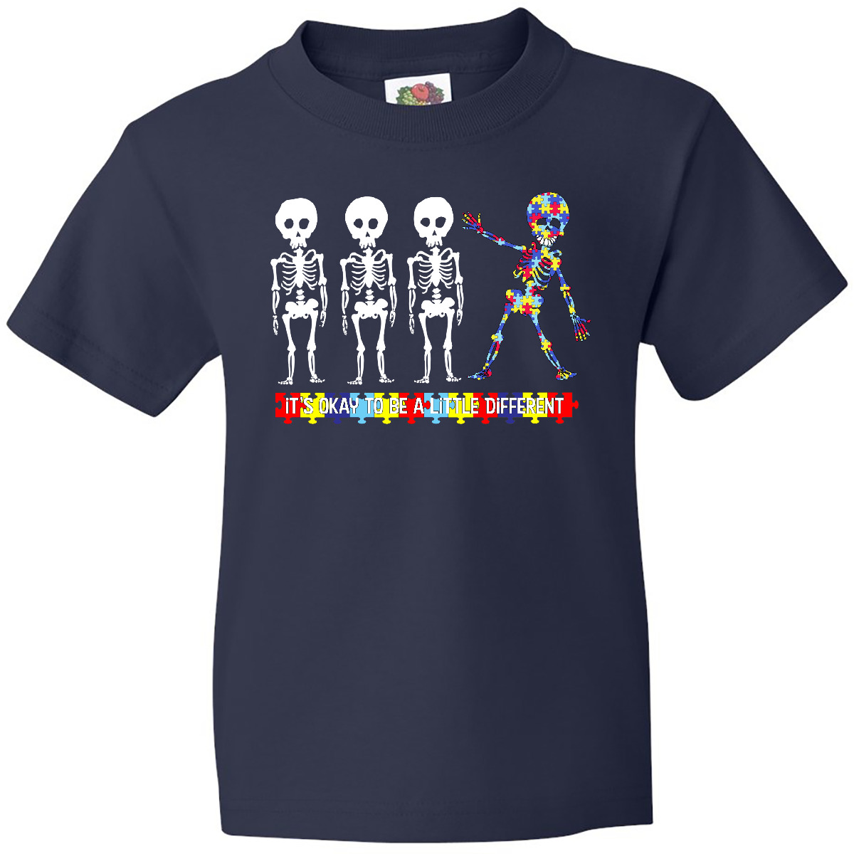 Inktastic It's Okay To Be A Little Different Autism Awareness Youth T-Shirt Cute - Bild 3 von 10