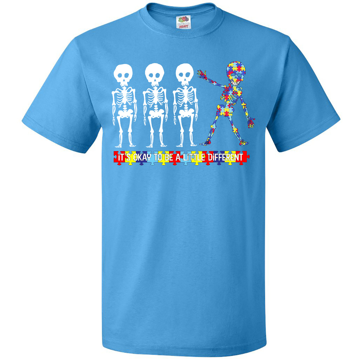 Camiseta Inktastic It's Okay To Be A Little Different Autism Awareness Divertida Linda - Imagen 7 de 13