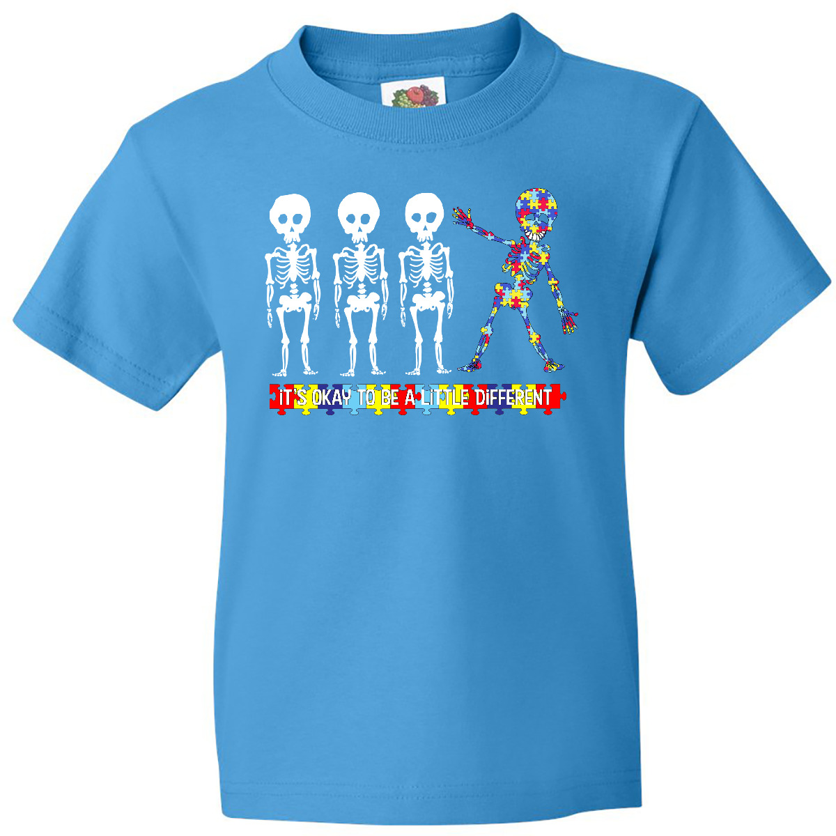 Inktastic It's Okay To Be A Little Different Autism Awareness Youth T-Shirt Cute - Bild 5 von 10