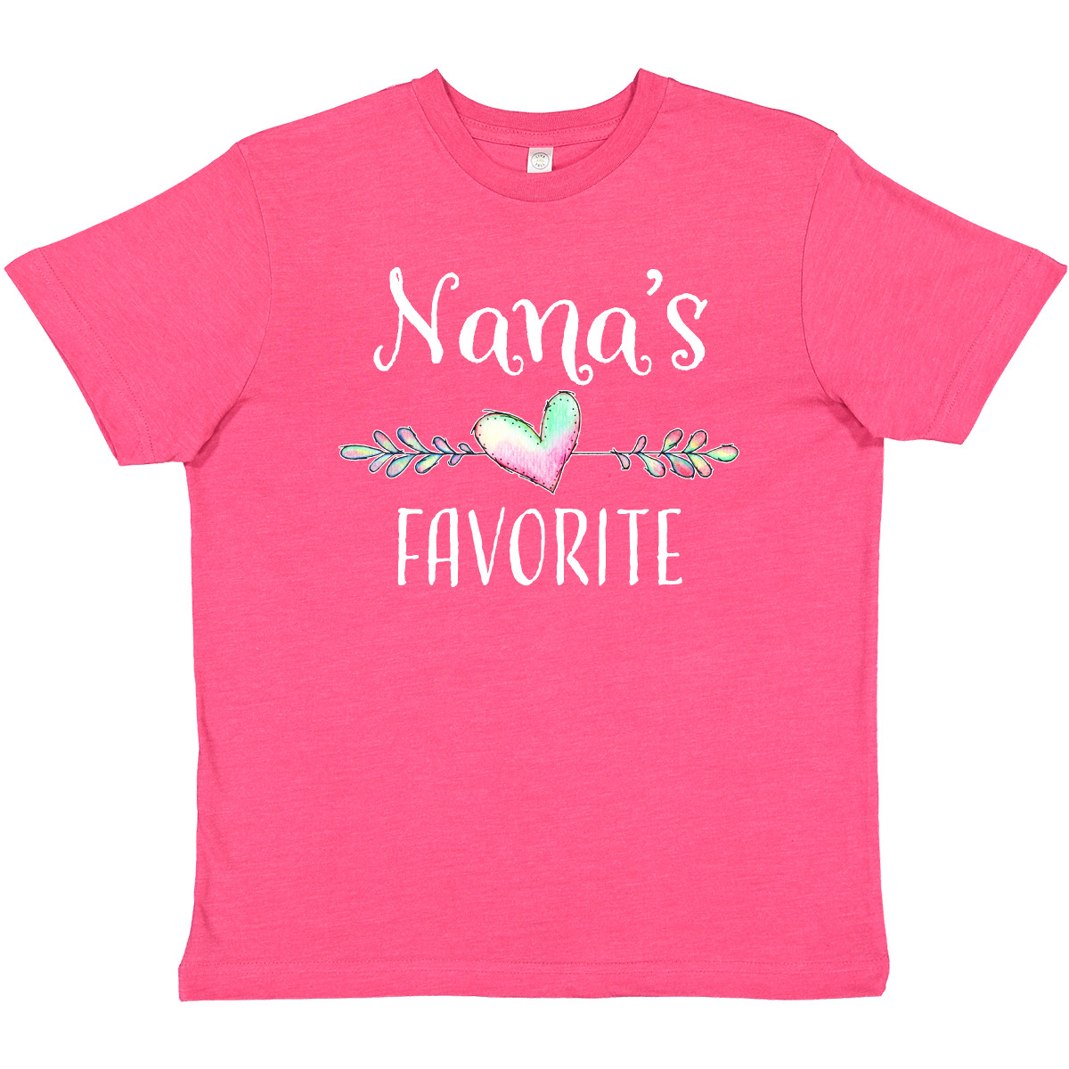 Inktastic Nana's Favorite- Heart Grandchild Youth T-Shirt Nana Grandmother Love - Picture 10 of 11