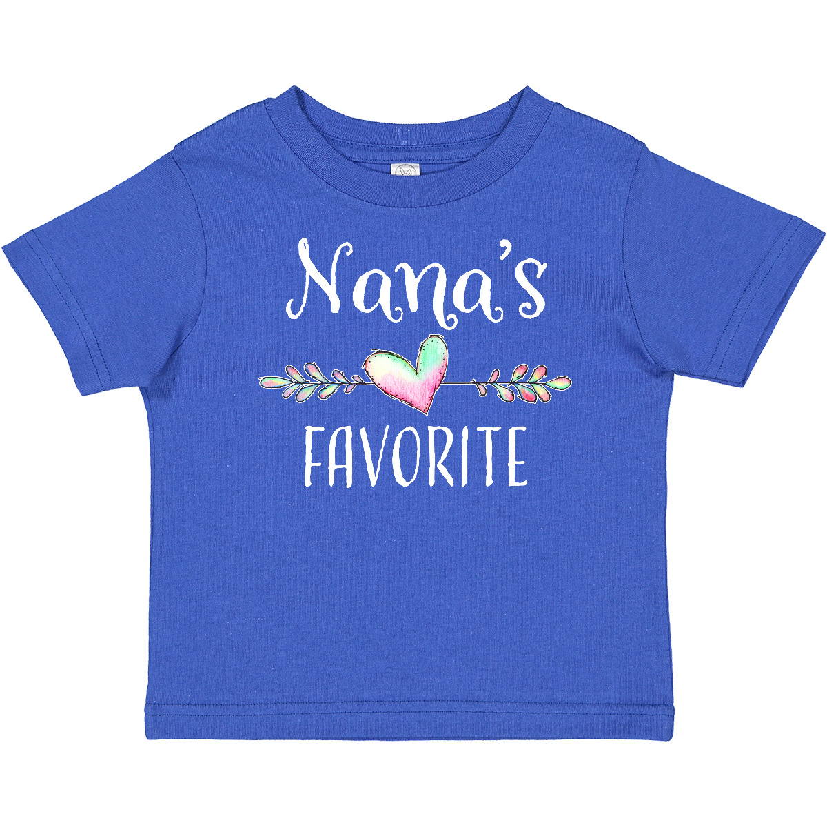 Camiseta Inktastic Nana's Favorite - Corazón Nieto Bebé Familia Nana Abuela - Imagen 7 de 8