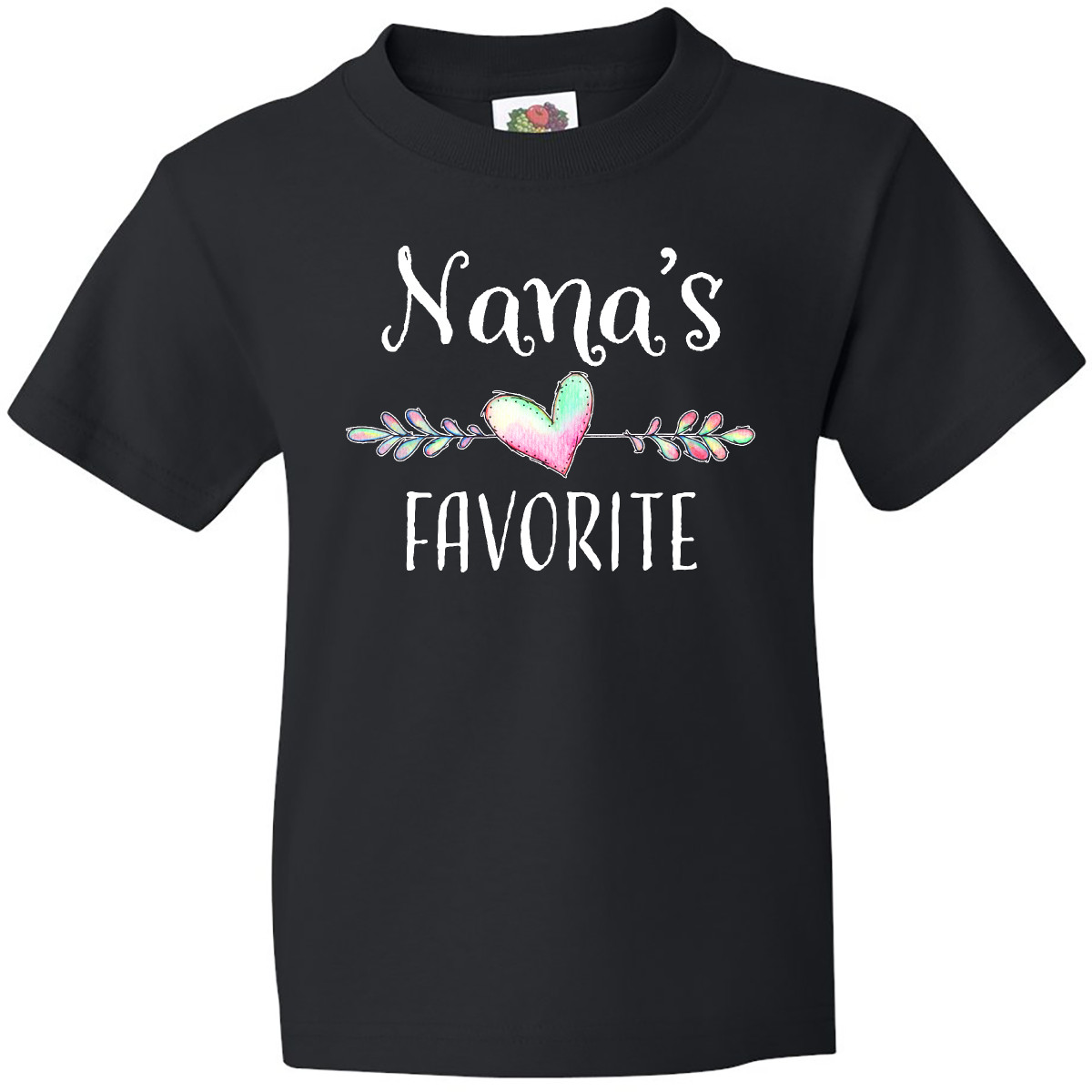 Inktastic Nana's Favorite- Heart Grandchild Youth T-Shirt Nana Grandmother Love