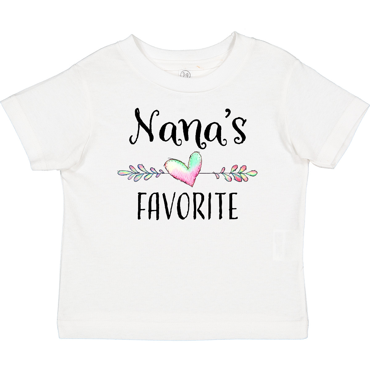 Inktastic Nana's Favorite- Heart Grandchild Baby T-Shirt Family Nana Grandmother - Picture 9 of 9